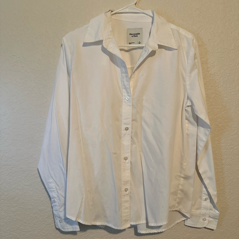 White button down blouse